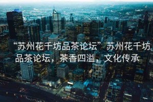 “蘇州花千坊品茶論壇”蘇州花千坊品茶論壇，茶香四溢，文化傳承