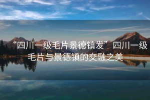 “四川一級(jí)毛片景德鎮(zhèn)發(fā)”四川一級(jí)毛片與景德鎮(zhèn)的交融之美