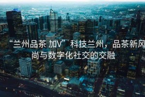 “蘭州品茶 加V”科技蘭州，品茶新風(fēng)尚與數(shù)字化社交的交融