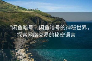 “閑魚暗號(hào)”閑魚暗號(hào)的神秘世界，探索網(wǎng)絡(luò)交易的秘密語(yǔ)言