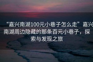 “嘉興南湖100元小巷子怎么走”嘉興南湖周邊隱藏的那條百元小巷子，探索與發(fā)現(xiàn)之旅