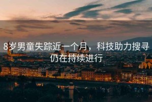 8歲男童失蹤近一個月，科技助力搜尋仍在持續(xù)進行