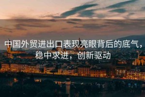 中國(guó)外貿(mào)進(jìn)出口表現(xiàn)亮眼背后的底氣，穩(wěn)中求進(jìn)，創(chuàng)新驅(qū)動(dòng)