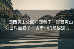 “鄖西黃山公園對(duì)面巷子”鄖西黃山公園對(duì)面巷子，城市中的隱秘魅力
