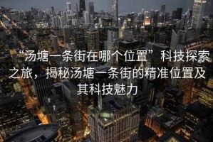 “湯塘一條街在哪個位置”科技探索之旅，揭秘湯塘一條街的精準位置及其科技魅力