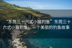 “東莞三十六式小貓釣魚”東莞三十六式小貓釣魚，一個(gè)美麗的釣魚故事