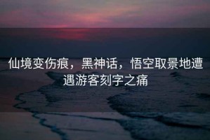 仙境變傷痕，黑神話，悟空取景地遭遇游客刻字之痛