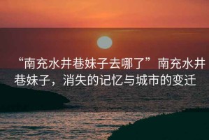 “南充水井巷妹子去哪了”南充水井巷妹子，消失的記憶與城市的變遷