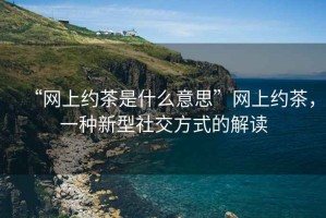 “網(wǎng)上約茶是什么意思”網(wǎng)上約茶，一種新型社交方式的解讀