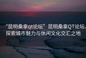 “昆明桑拿qt論壇”昆明桑拿QT論壇，探索城市魅力與休閑文化交匯之地