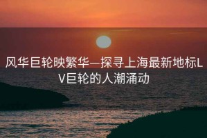 風華巨輪映繁華—探尋上海最新地標LV巨輪的人潮涌動