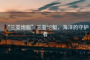 “三亞炮艇”三亞炮艇，海洋的守護(hù)者