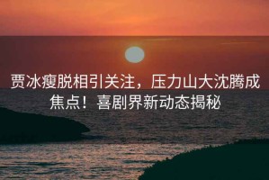 賈冰瘦脫相引關(guān)注，壓力山大沈騰成焦點(diǎn)！喜劇界新動(dòng)態(tài)揭秘