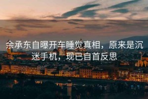 余承東自曝開車睡覺真相，原來是沉迷手機，現(xiàn)已自首反思