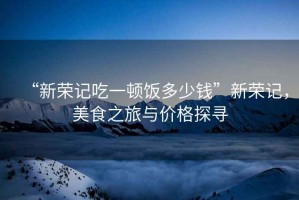 “新榮記吃一頓飯多少錢(qián)”新榮記，美食之旅與價(jià)格探尋
