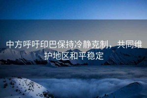 中方呼吁印巴保持冷靜克制，共同維護地區(qū)和平穩(wěn)定
