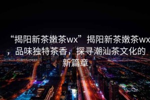 “揭陽新茶嫩茶wx”揭陽新茶嫩茶wx，品味獨特茶香，探尋潮汕茶文化的新篇章
