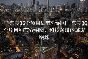 “東莞36個項目細(xì)節(jié)介紹圖”東莞36個項目細(xì)節(jié)介紹圖，科技領(lǐng)域的璀璨明珠