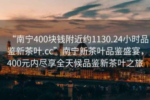 “南寧400塊錢附近約1130.24小時品鑒新茶葉.cc”南寧新茶葉品鑒盛宴，400元內(nèi)盡享全天候品鑒新茶葉之旅