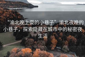 “渝北晚上耍的小巷子”渝北夜晚的小巷子，探索隱藏在城市中的秘密夜生活