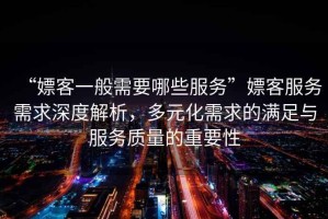 “嫖客一般需要哪些服務(wù)”嫖客服務(wù)需求深度解析，多元化需求的滿足與服務(wù)質(zhì)量的重要性