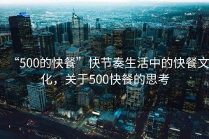 “500的快餐”快節(jié)奏生活中的快餐文化，關(guān)于500快餐的思考