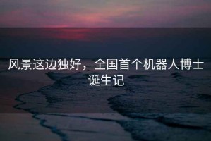 風(fēng)景這邊獨(dú)好，全國首個機(jī)器人博士誕生記