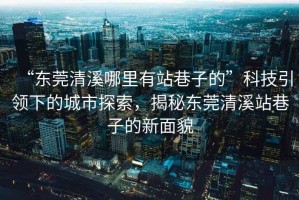 “東莞清溪哪里有站巷子的”科技引領(lǐng)下的城市探索，揭秘東莞清溪站巷子的新面貌