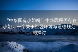 “中華園有小姐嗎”中華園是否存在小姐，一個(gè)關(guān)于社區(qū)環(huán)境與道德規(guī)范的探討