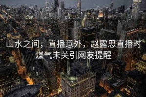 山水之間，直播意外，趙露思直播時煤氣未關(guān)引網(wǎng)友提醒