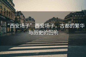 “西安場(chǎng)子”西安場(chǎng)子，古都的繁華與歷史的回響