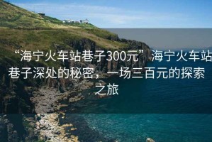 “海寧火車站巷子300元”海寧火車站巷子深處的秘密，一場三百元的探索之旅