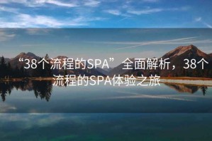 “38個(gè)流程的SPA”全面解析，38個(gè)流程的SPA體驗(yàn)之旅