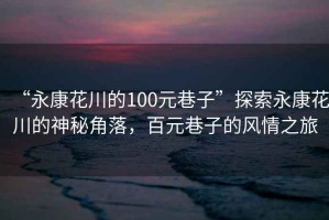 “永康花川的100元巷子”探索永康花川的神秘角落，百元巷子的風情之旅