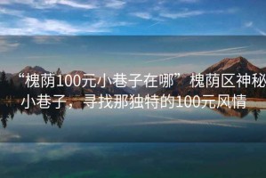 “槐蔭100元小巷子在哪”槐蔭區(qū)神秘小巷子，尋找那獨特的100元風情