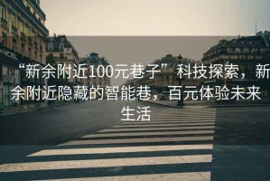“新余附近100元巷子”科技探索，新余附近隱藏的智能巷，百元體驗(yàn)未來生活
