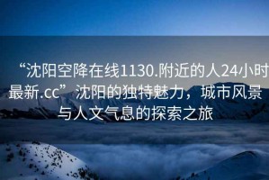 “沈陽空降在線1130.附近的人24小時最新.cc”沈陽的獨特魅力，城市風景與人文氣息的探索之旅