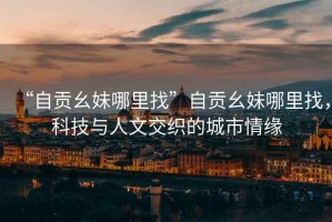 “自貢幺妹哪里找”自貢幺妹哪里找，科技與人文交織的城市情緣