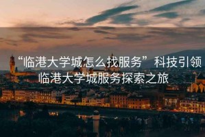 “臨港大學城怎么找服務(wù)”科技引領(lǐng)臨港大學城服務(wù)探索之旅