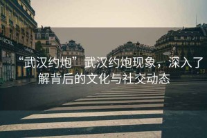 “武漢約炮”武漢約炮現(xiàn)象，深入了解背后的文化與社交動態(tài)