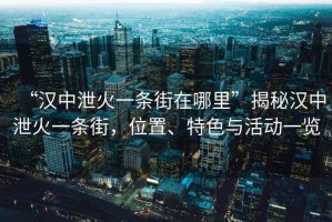 “漢中泄火一條街在哪里”揭秘漢中泄火一條街，位置、特色與活動一覽