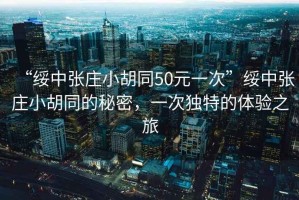 “綏中張莊小胡同50元一次”綏中張莊小胡同的秘密，一次獨(dú)特的體驗(yàn)之旅