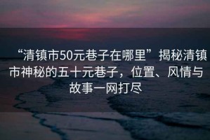 “清鎮(zhèn)市50元巷子在哪里”揭秘清鎮(zhèn)市神秘的五十元巷子，位置、風(fēng)情與故事一網(wǎng)打盡
