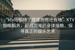 “ktv陪唱除了摟摟抱抱還有啥”KTV陪唱服務(wù)，超越簡單的身體接觸，探尋真正的娛樂藝術(shù)