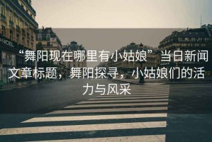 “舞陽(yáng)現(xiàn)在哪里有小姑娘”當(dāng)日新聞文章標(biāo)題，舞陽(yáng)探尋，小姑娘們的活力與風(fēng)采