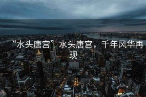 “水頭唐宮”水頭唐宮，千年風(fēng)華再現(xiàn)
