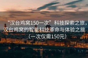 “漢臺(tái)雞窩150一次”科技探索之旅，漢臺(tái)雞窩的智能科技革命與體驗(yàn)之旅（一次僅需150元）