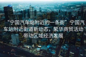 “寧國汽車站附近的一條街”寧國汽車站附近街道新動態(tài)，繁華商貿活動帶動區(qū)域經(jīng)濟發(fā)展