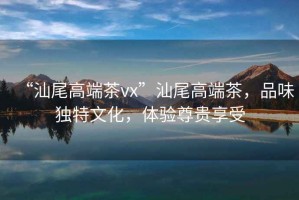 “汕尾高端茶vx”汕尾高端茶，品味獨(dú)特文化，體驗(yàn)尊貴享受