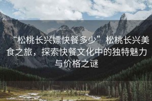 “松桃長興嫖快餐多少”松桃長興美食之旅，探索快餐文化中的獨(dú)特魅力與價(jià)格之謎